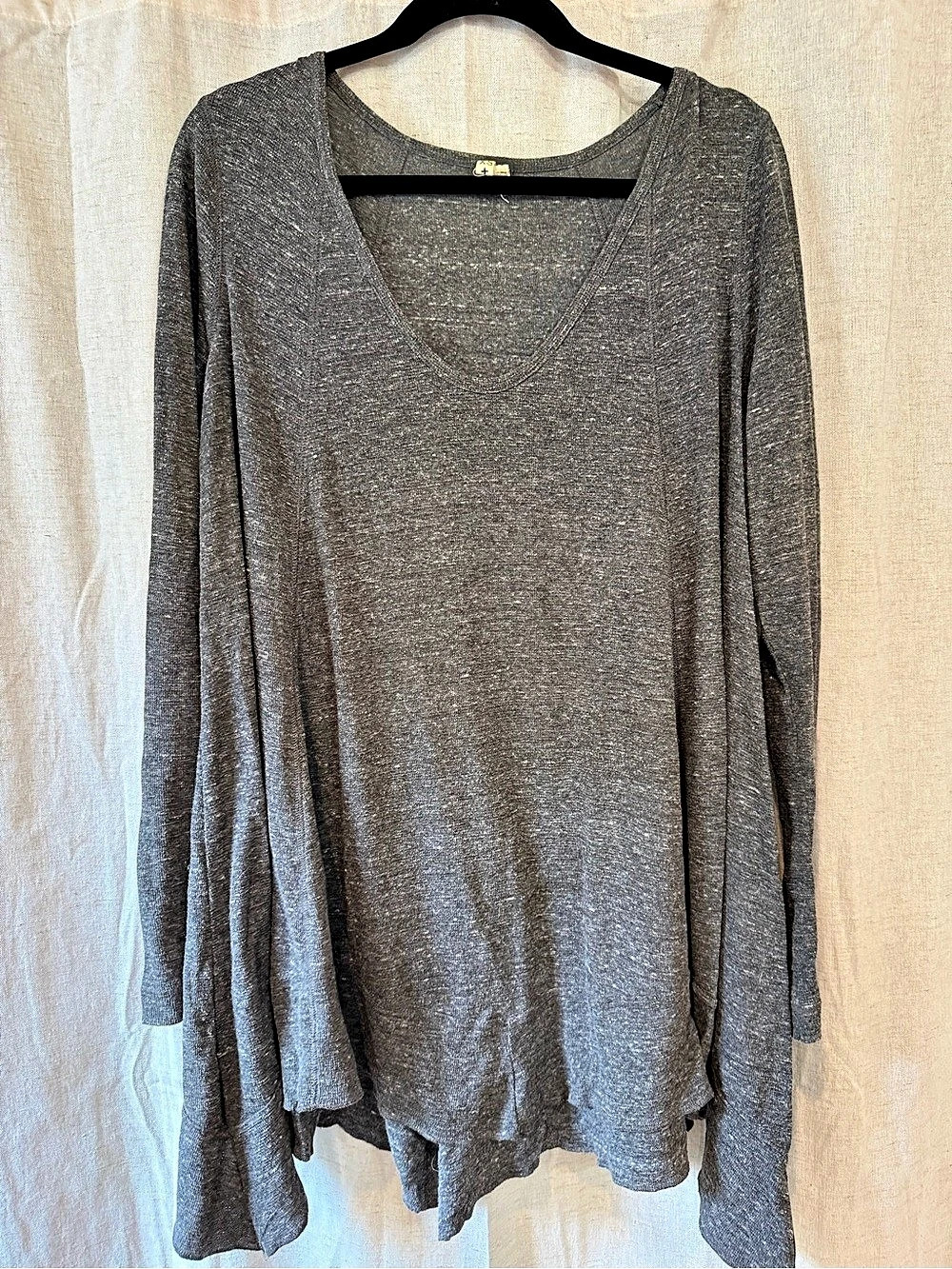 We The Free Gray Long Sleeve Tunic Size XS Like New